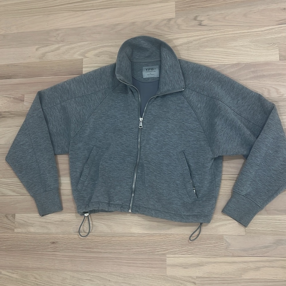Abercrombie & Fitch YPB scuba zip funnel neck workout jacket XS